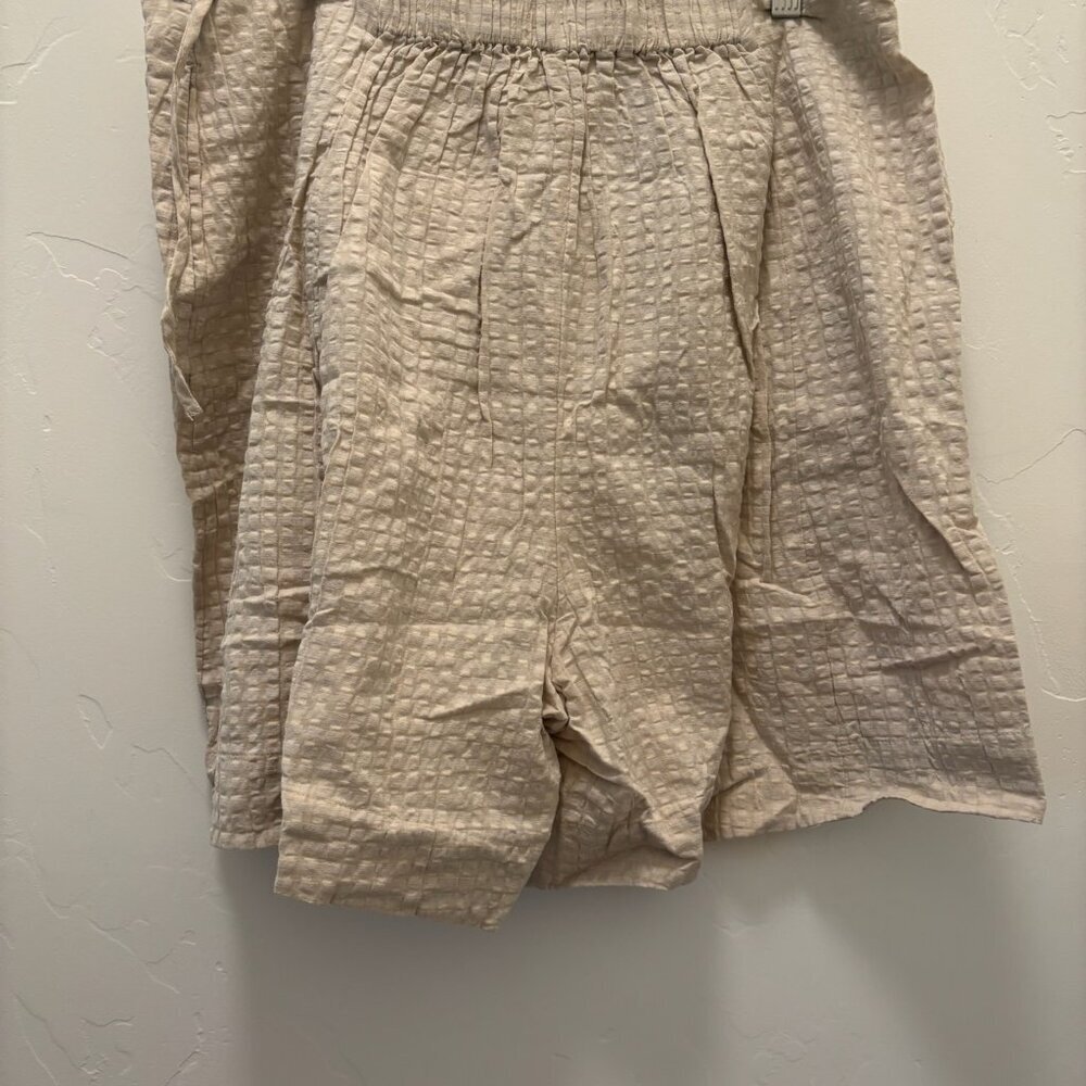 Free People Pucker Check Wrap Shorts NWT * - Picture 6 of 6